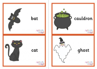 Halloween Flashcards - Large