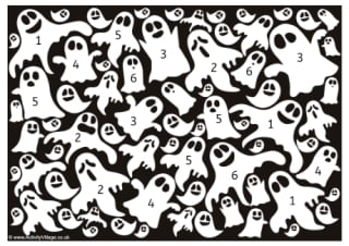 Halloween Ghosts Dice Game 1