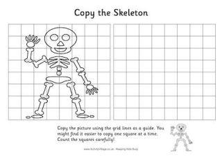 Halloween Grid Copy Puzzles