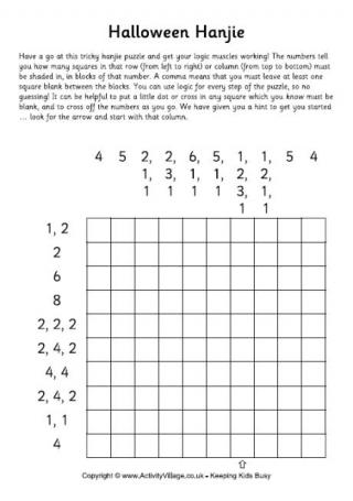 Halloween Hanjie Puzzle 1