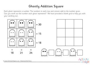 Halloween Maths Worksheets