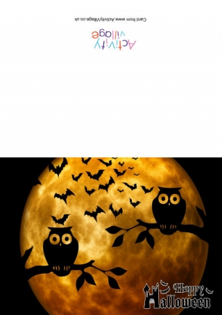 Halloween Owls Card
