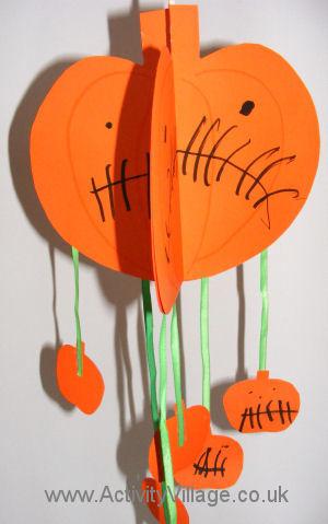 Halloween Pumpkin Mobile