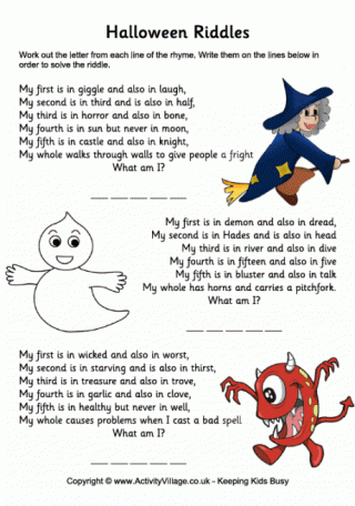 Halloween Riddles
