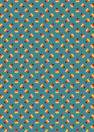 Halloween Scrapbook Paper Candy Corn 2