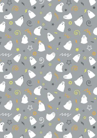 Halloween Scrapbook Paper Ghosts