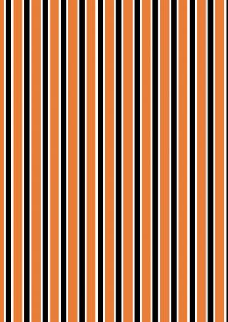 Halloween Scrapbook Paper Orange Black Stripes