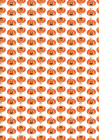 Halloween Scrapbook Paper Pumpkins 2