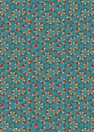 Halloween Scrapbook Paper Spooky Eyes