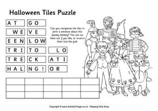 Halloween Tiles Puzzle 2