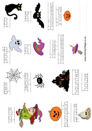 Halloween Word Booklet 2