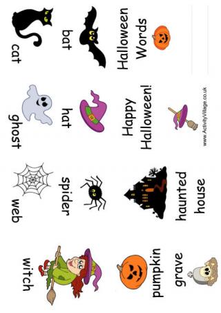 Halloween Word Booklet 3