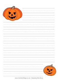 Halloween Writing Paper