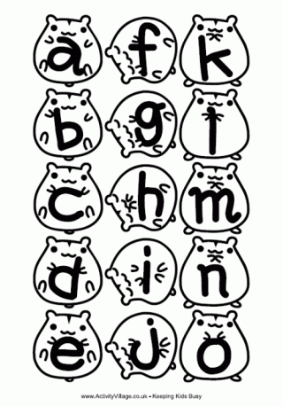 Hamster Alphabet and Numbers