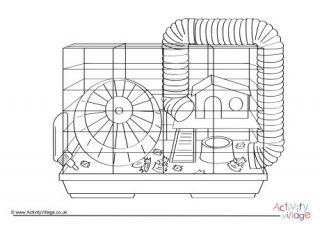 Hamster Cage Colouring Page