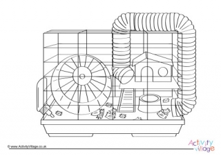 Hamster Cage Colouring Page
