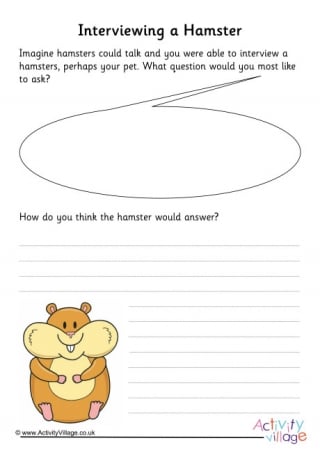 Hamster Interview Writing Prompt