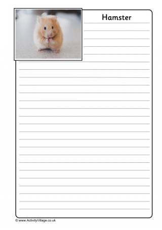 Hamster Notebooking Page