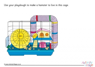 Hamster Playdough Mat