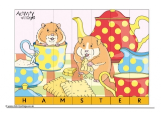 Hamster Spelling Jigsaw
