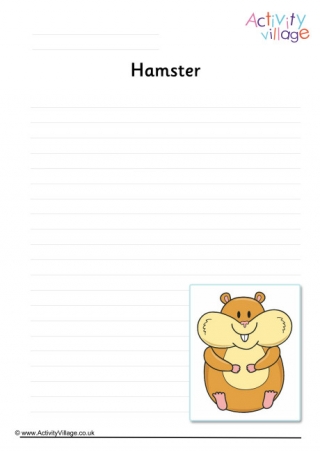 Hamster Writing Page