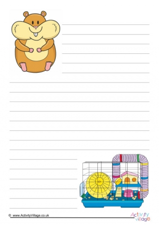 Hamster Writing Paper