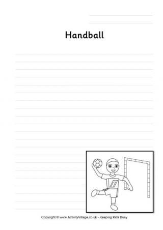 Handball Writing Page