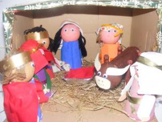 Handmade Nativity Scene