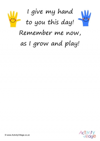 Handprint Poem 3