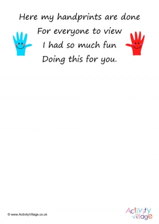 Handprint Poem 4
