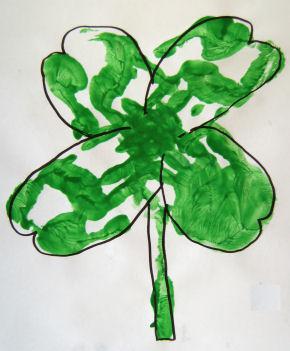 Handprint Shamrock