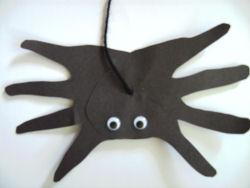 Handprint Spider Craft