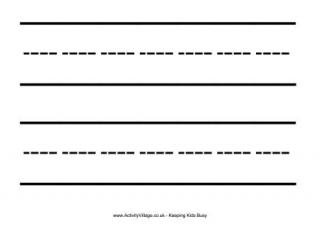 Printable handwriting paper kindergarten