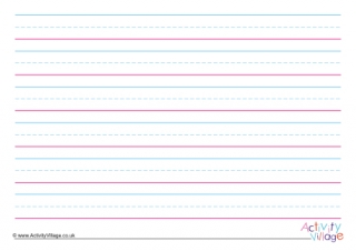 Large Handwriting Lines Printable