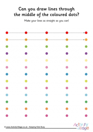 Handwriting Readiness Dot to Dot Lines 1