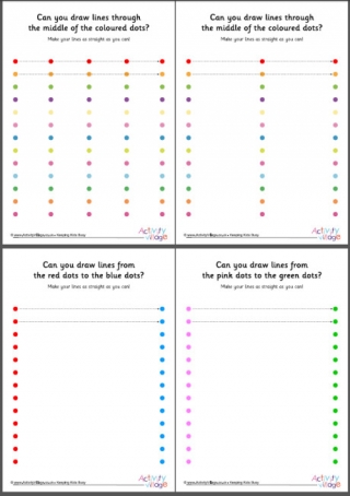 Handwriting Readiness Dot to Dot Lines