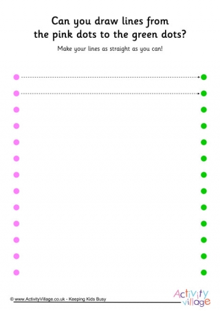 Handwriting Readiness Dot to Dot Lines 4