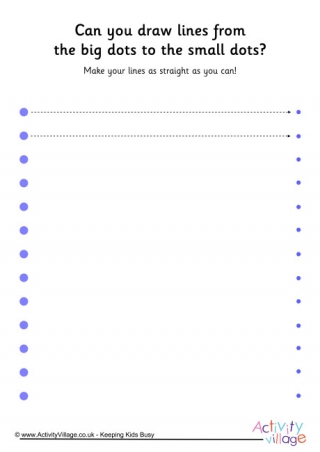 Handwriting Readiness Dot to Dot Lines 5