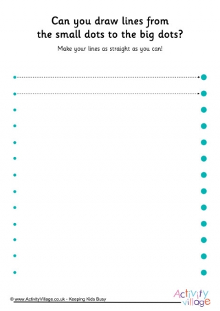 Handwriting Readiness Dot to Dot Lines 6