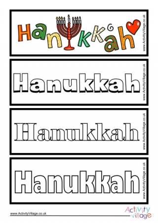 Hanukkah Colouring Bookmarks 2