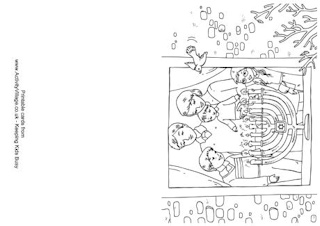 Hanukkah Colouring Cards