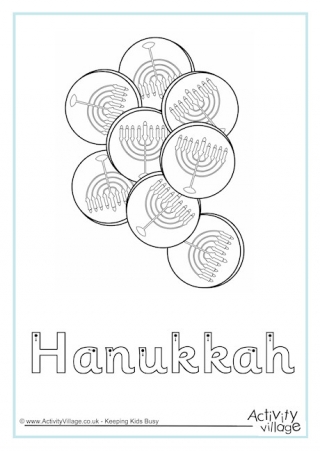 Hanukkah Finger Tracing