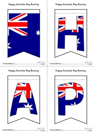 Happy Australia Day Bunting