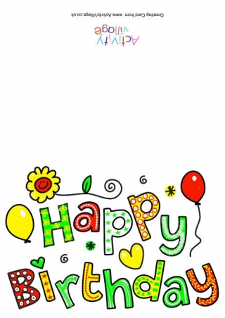 Happy Birthday Card