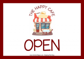 Happy Cafe Open Poster