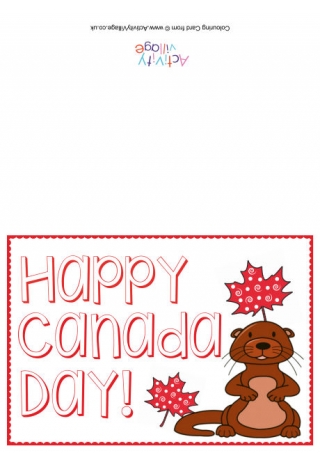 Happy Canada Day Card