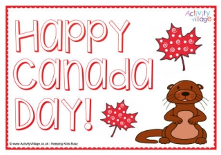 Happy Canada Day Poster