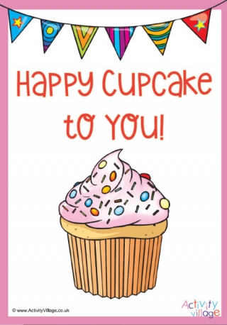 Happy Cupcake To You Poster