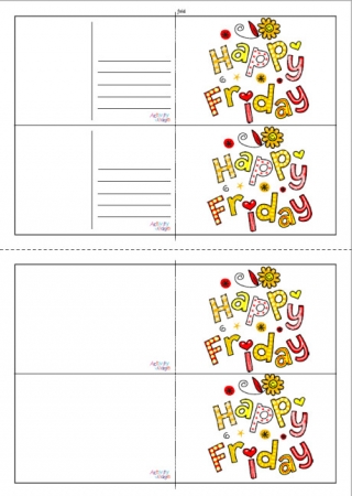 Happy Friday Postcards