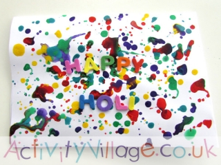 Happy Holi Painted Card